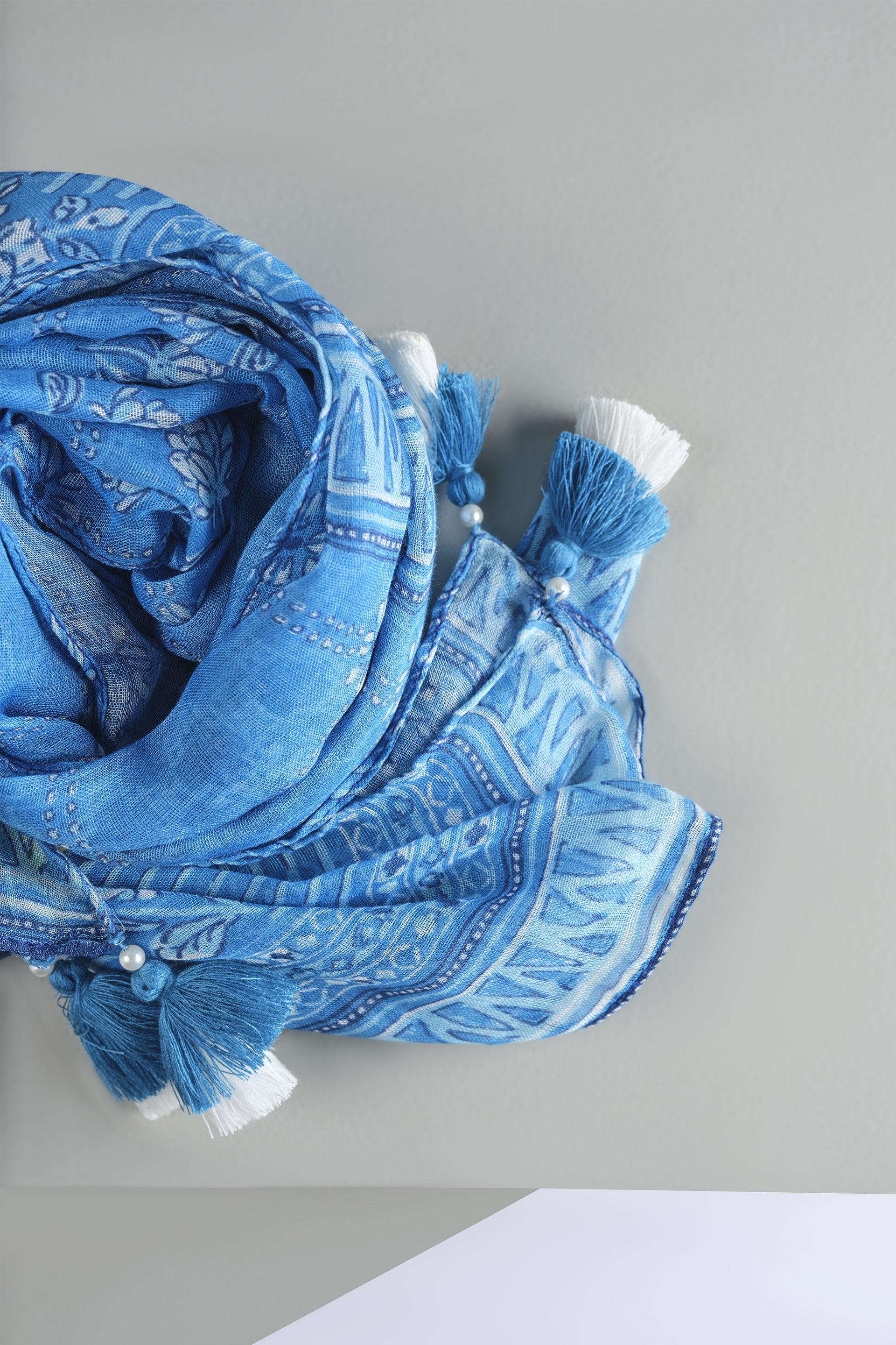 Sky Blue Scarf, , image 3
